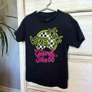 Vans Classic Fit Toddler Graphic Tee Neon Lettering